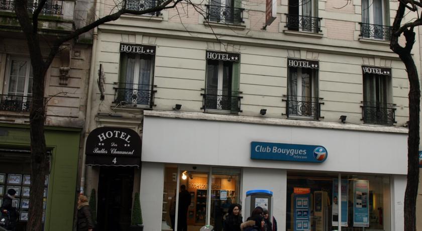 Hôtel des Buttes Chaumont Paris Exterior foto